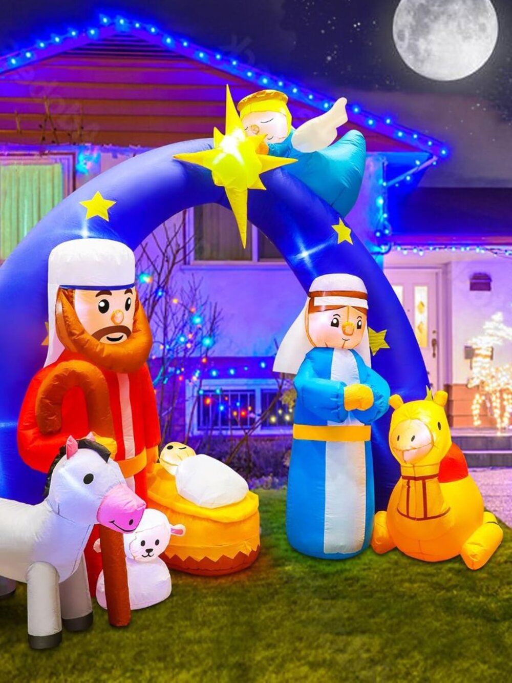 8ft Inflatable Christmas Decorations - Picture 4 of 5